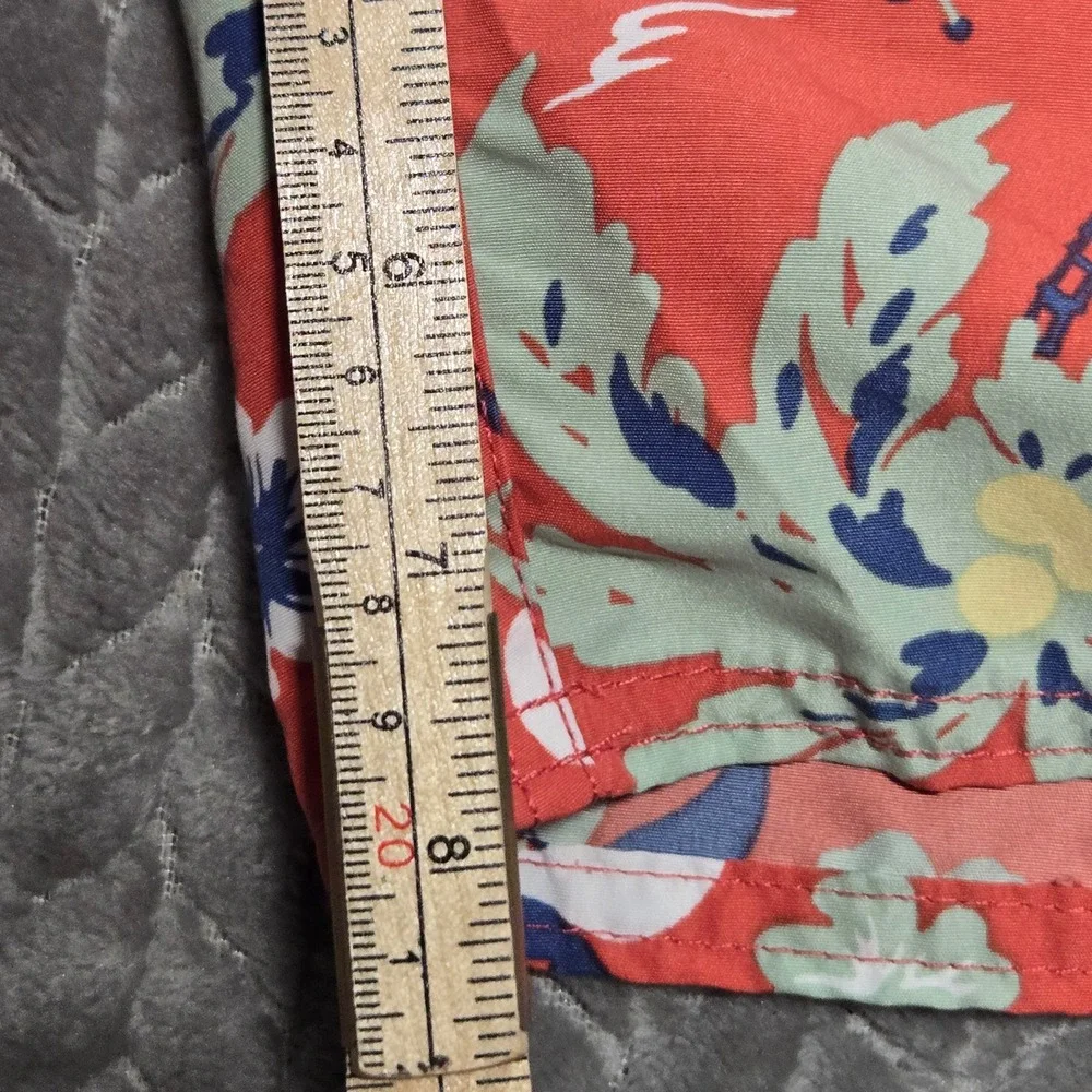 Polo Ralph Lauren Men XL Red Tropical Island Hawaiian Mesh Swim Trunks Shorts